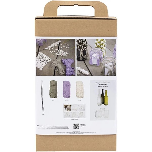 Kit DIY Macram, Dcoration en verre