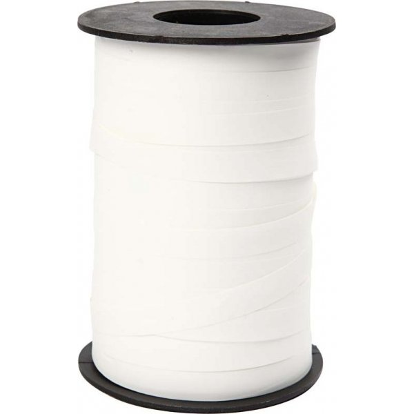 Ruban cadeau - blanc - mat - 250 m