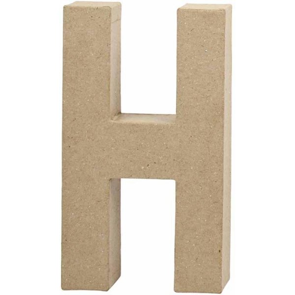 Lettre en carton - H - 5 cm