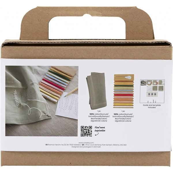 Mini kit DIY broderie, serviette