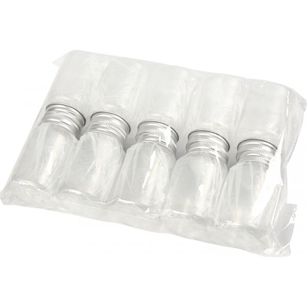 Pot en plastique avec couvercle - 100 ml - 10 pcs