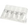 Pot en plastique avec couvercle - 100 ml - 10 pcs