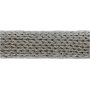 Tissu tricot tubulaire - L15 mm - gris - 10 m