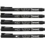 Marqueur permanent - noir - 5 pcs