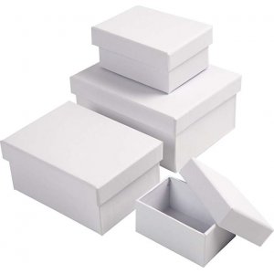 Cendriers rectangulaires - blanc - 4 pcs Cendriers rectangulaires - blanc - 4 pcs