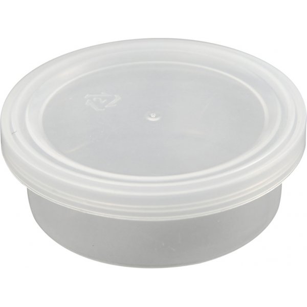 Pot en plastique avec couvercle - 45 ml - 20 pcs