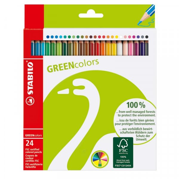 Stylo  dessin Green Colors Multi - paquet de 24