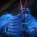 Image client Fil Viking Nordlys 100g - Bleu clair/bleu foncé (927)
