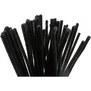 Cure-pipe - Ø6 mm - noir - 50 pcs Cure-pipe - Ø6 mm - noir - 50 pcs
