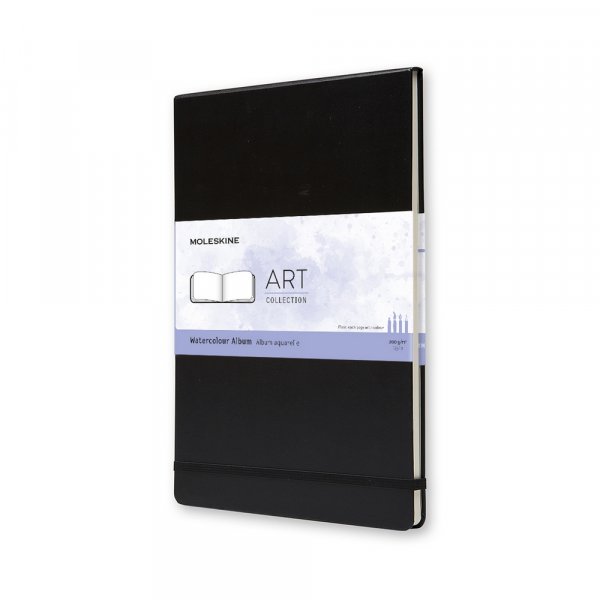 Folio Art Aquarelle Noir Lisse Dos rigide