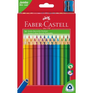 Crayons de couleur Jumbo Triangle - 30 couleurs Crayons de couleur Jumbo Triangle - 30 couleurs
