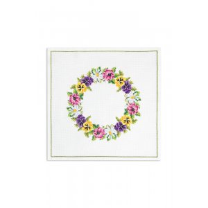 Kit de broderie Toile - Couronne de fleurs Kit de broderie Toile - Couronne de fleurs