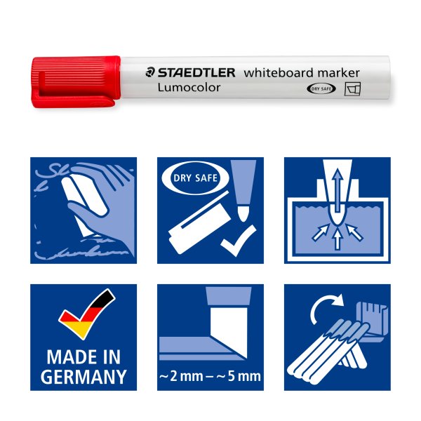 Stylo pour tableau blanc Lumocolor 2-5 mm - 4 stylos Stylo pour tableau blanc Lumocolor 2-5 mm - 4 stylos