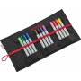 Trousse Sensebag Noir - 18 crayons (Enroulable)