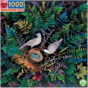 Puzzle 1008 pièces - Oiseau dans un buisson de fougère Puzzle 1008 pièces - Oiseau dans un buisson de fougère