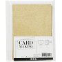 Cartes et enveloppes - or - paillettes - 11,5 x 16,5 cm - 4 sets
