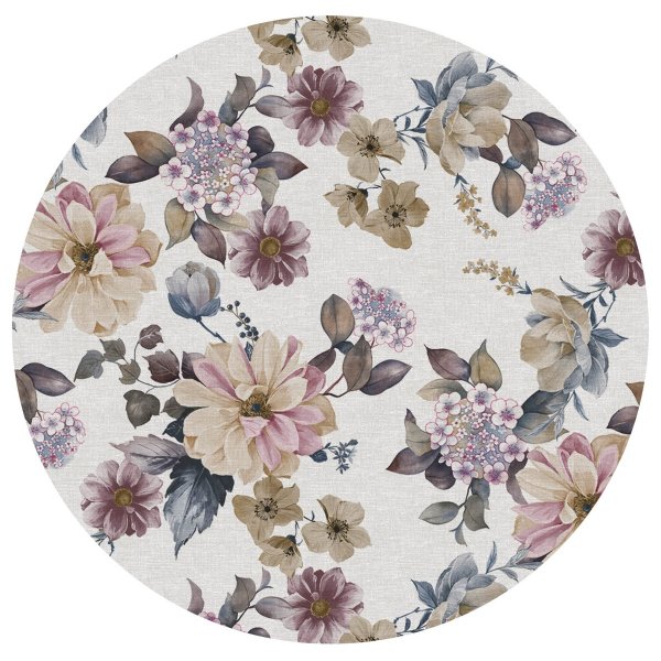 Toile cirée à motif floral - Bruyère Toile cirée à motif floral - Bruyère
