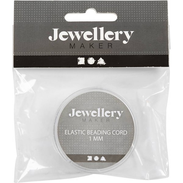 Fil lastique pour bijoux - 1 mm - plat - 10 m