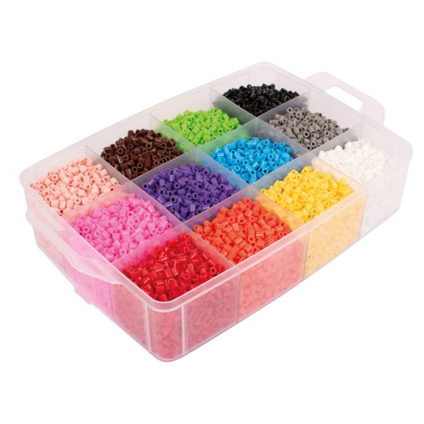 Perles en tube dans une bote de rangement 12000 perles