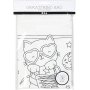 Sac de sport - blanc - chat dans les chaussures
