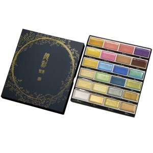 Aquarelle ZIG Gansai Tambi 24 couleurs II m�tallis�e