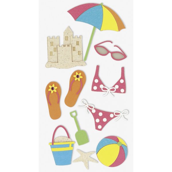 Mlange d\\\'autocollants - Plage