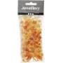 Perles en plastique  facettes Harmony - mixtes - jaune - 45 g