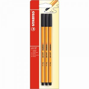 Fineliner Point 88 Noir - paquet de 3 Fineliner Point 88 Noir - paquet de 3
