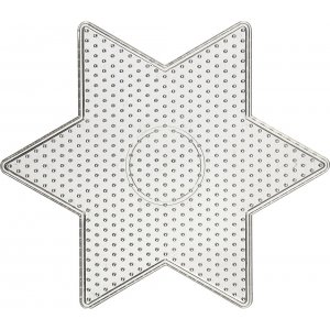 Assiettes en perles - transparentes - forme étoile Assiettes en perles - transparentes - forme étoile