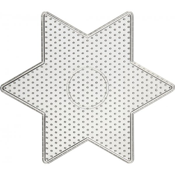 Assiettes en perles - transparentes - forme toile