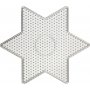 Assiettes en perles - transparentes - forme toile