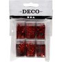 Paillettes et paillettes - rouge - 6 x 5 g
