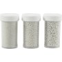 Mini boules de verre - nacre - 3 x 45 g