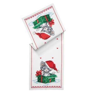 Kit de broderie Runner - Chat de compagnie Kit de broderie Runner - Chat de compagnie