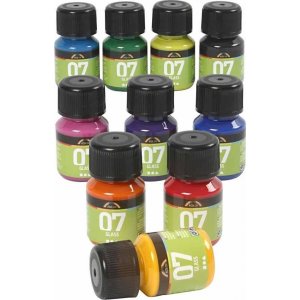 Verre A-Color - couleurs mélangées - 10 x 30 ml Verre A-Color - couleurs mélangées - 10 x 30 ml