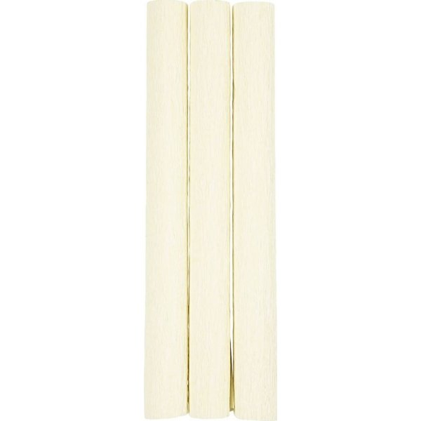 Papier crpon - blanc cass - 3 feuilles