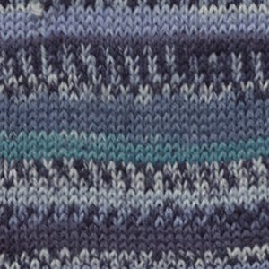 Fil DROPS Fable Print - 50g - Turquoise/bleu (522) Fil DROPS Fable Print - 50g - Turquoise/bleu (522)