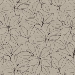 Toile cirée PVC Feuilles - Lin Toile cirée PVC Feuilles - Lin