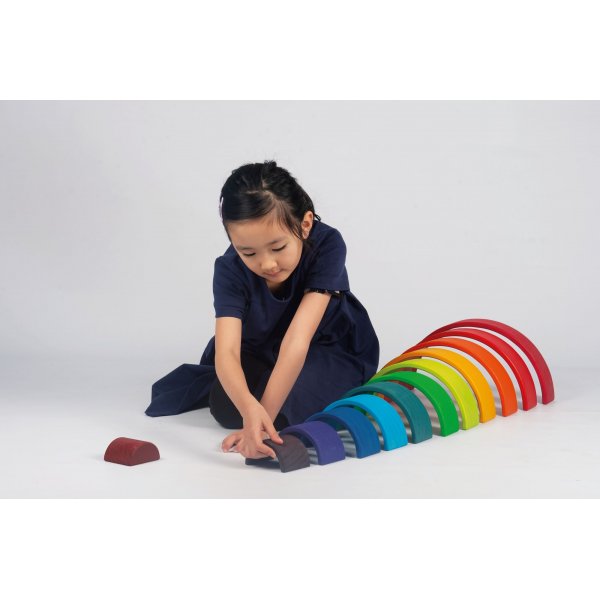 Arc-en-ciel en bois 12 parties Arc-en-ciel en bois 12 parties