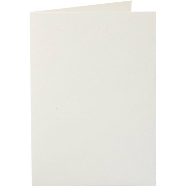 Carte - blanc cass - 10,5 x 15 cm - 10 pcs