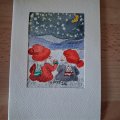 Image client Carte passe-partout avec enveloppe - blanc cass� - rectangulaire - 10 sets
