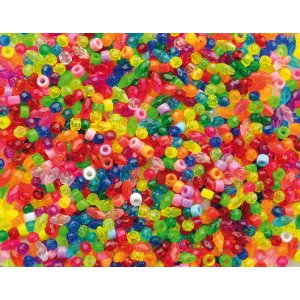 Mélange de perles en plastique 5300 pcs Mélange de perles en plastique 5300 pcs
