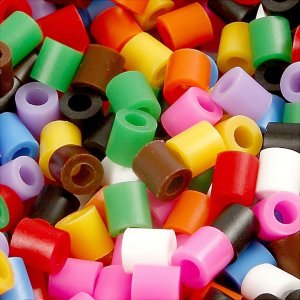 Perles tubulaires - couleurs standards - moyennes - 20000 pcs Perles tubulaires - couleurs standards - moyennes - 20000 pcs