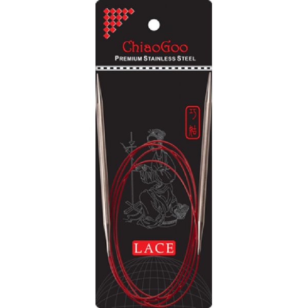 Aiguille circulaire Dentelle Rouge 150 cm