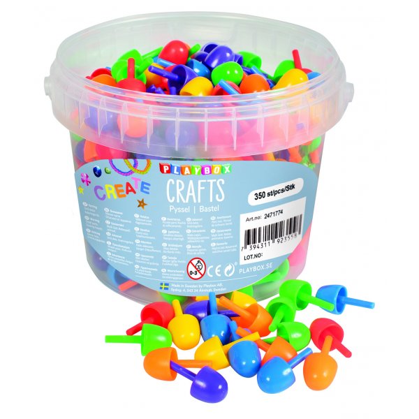 Mosa�que de couleurs en seau Goujon moyen - 350 pcs