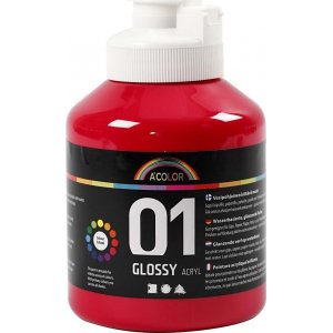 Peinture scolaire - Acrylique - rouge primaire - brillante - 500 ml Peinture scolaire - Acrylique - rouge primaire - brillante - 500 ml
