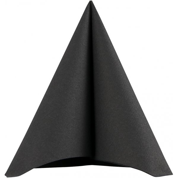 Serviettes - noir - 20 pcs