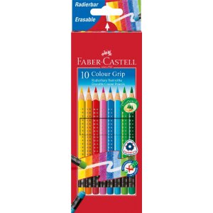 Crayons de couleur Grip effaçables - 12 crayons Crayons de couleur Grip effaçables - 12 crayons