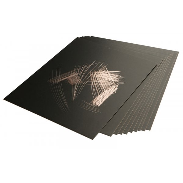 Feuille  gratter Or rose, paquet de 10