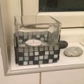 Image client MosaixPro - mosaïque de verre 10 x 10 mm - mélange gris 1 000 g ~ 1 500 pcs.